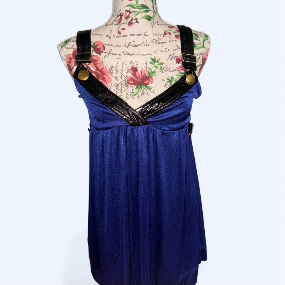 Rocawear Overall Dress with Black Straps and Gold Hardware